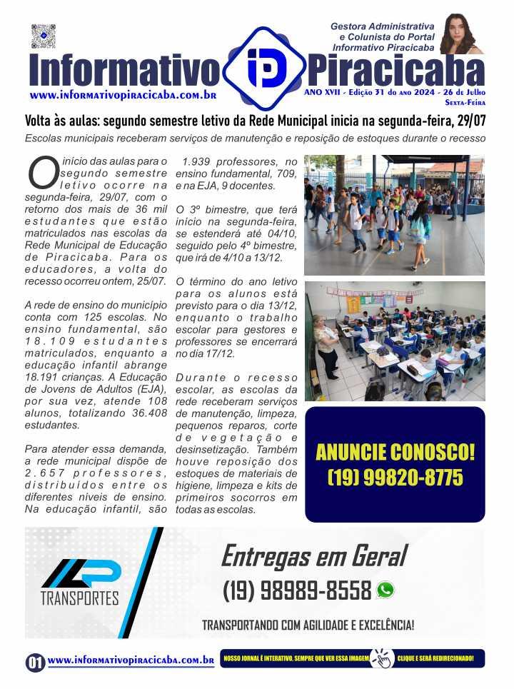 Volta as Aulas, 2º Semestre