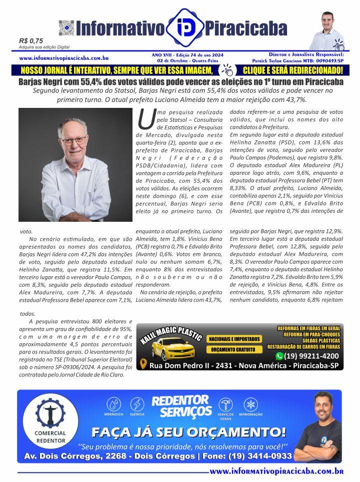 Barjas com 55,4%