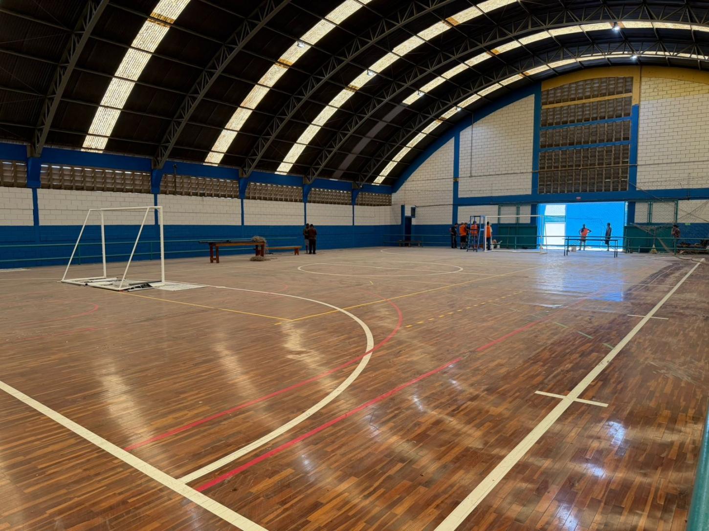 Ginásio de Santa Teresinha passa por obras de melhorias