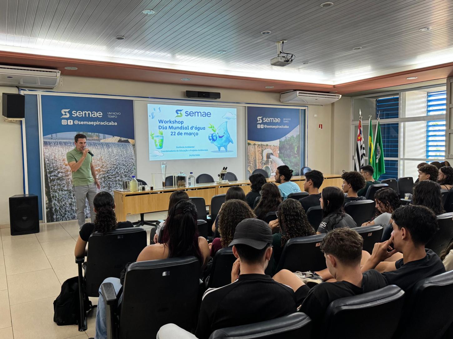 Dia Mundial da Água: estudantes da Etec Centro participam de workshop