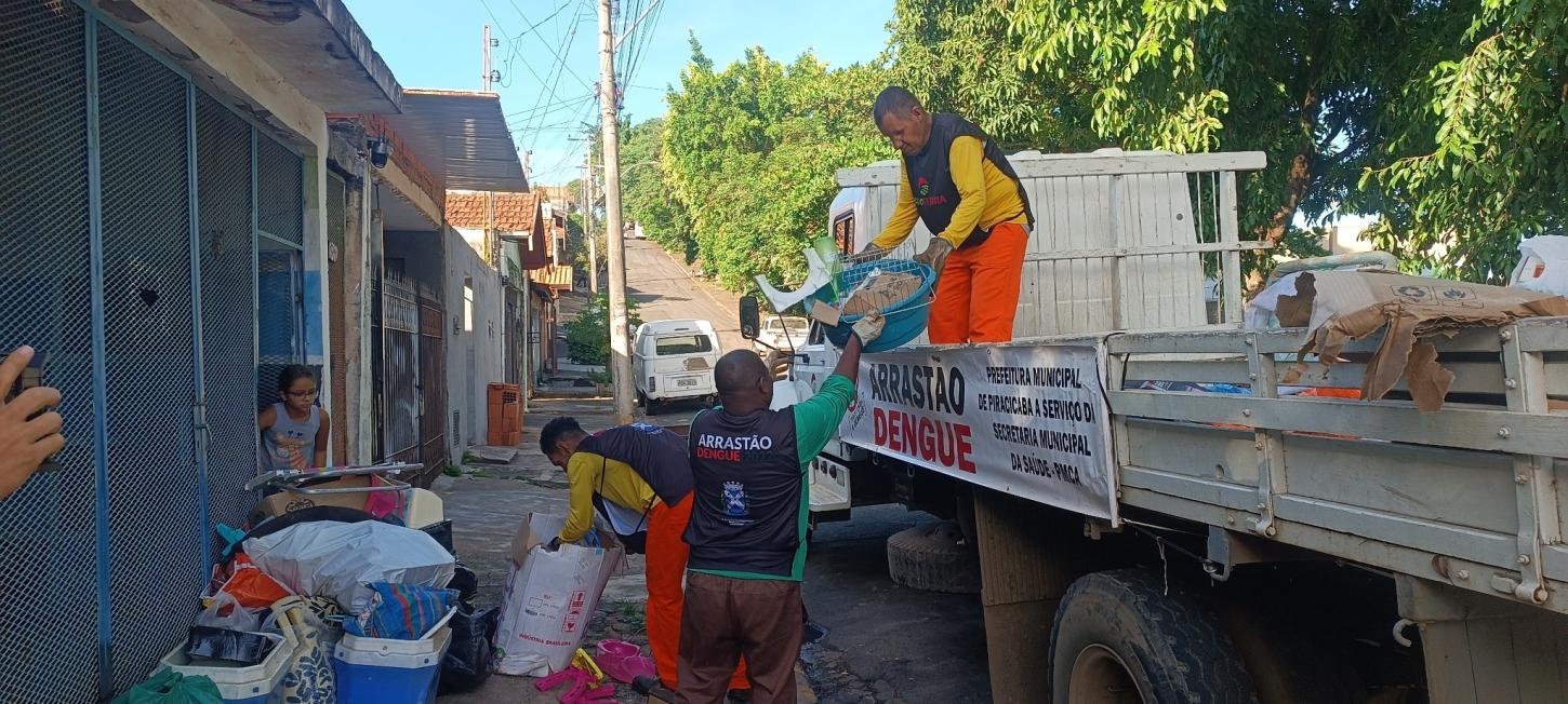 Moradores da região do Jardim Itapuã recebem Arrastão da Dengue neste sábado, 7/3