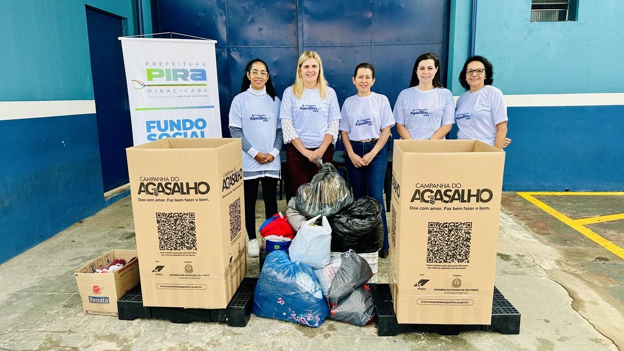  Campanha do Agasalho já arrecadou 6 toneladas de peças de inverno; doações seguem até 31/07    