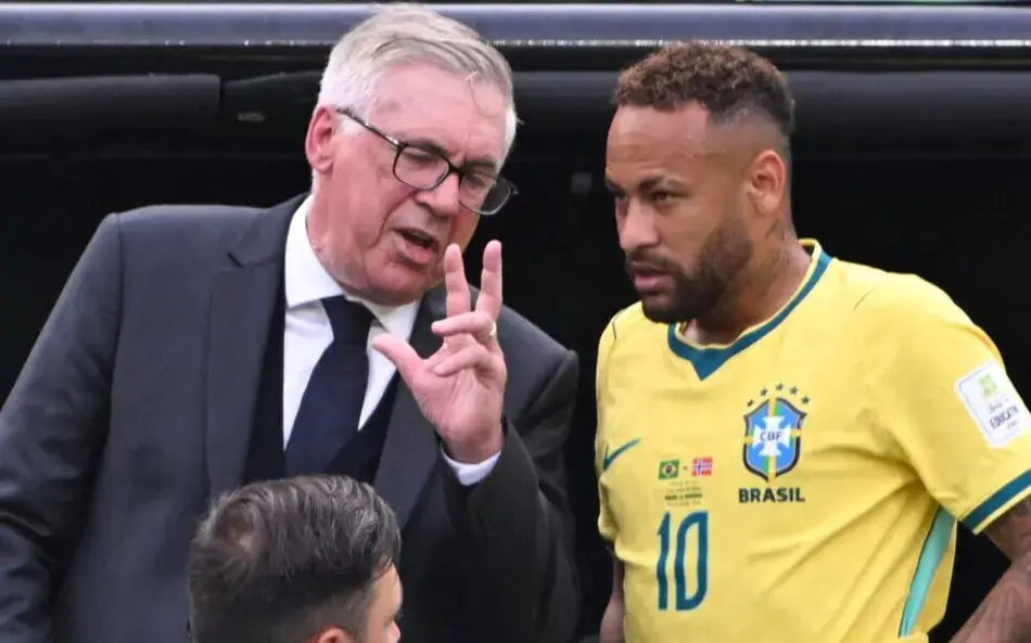 Última Copa de Neymar teve incerteza de Ancelotti e opção da CBF