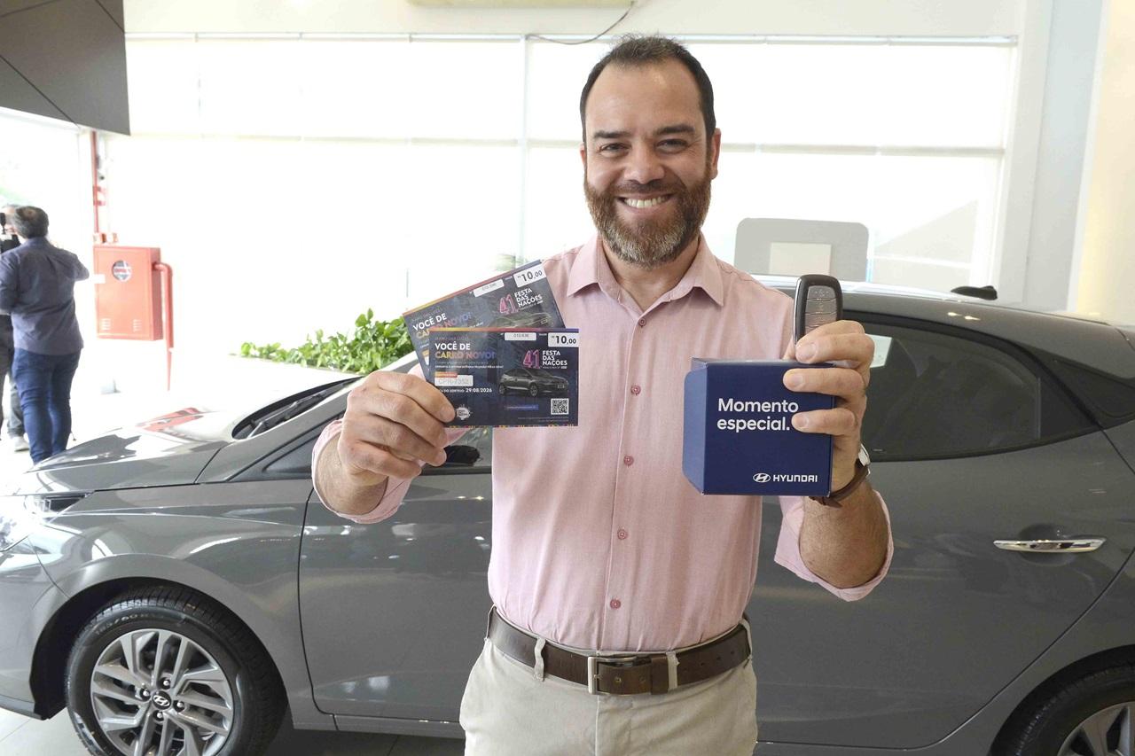 41ª Festa das Nações: vencedor do sorteio recebe HB20 0 km