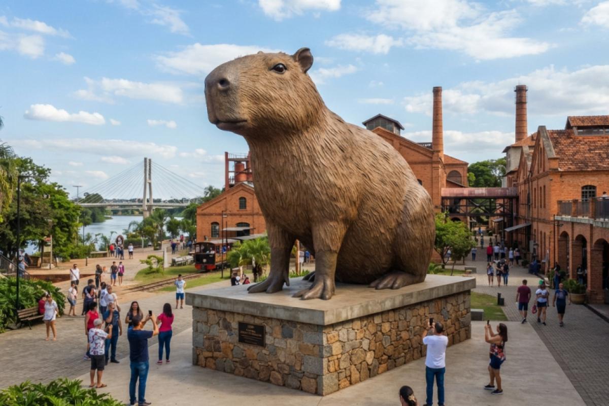 Piracicaba terá capivara gigante de 4 metros, mas investimento de R$ 35 mil gera debate sobre prioridades