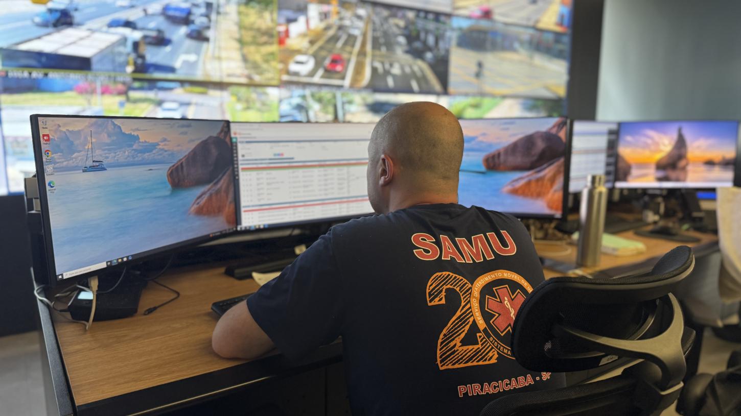 Samu atua em conjunto com Central de Inteligência Integrada para agilizar atendimento de emergências em Piracicaba