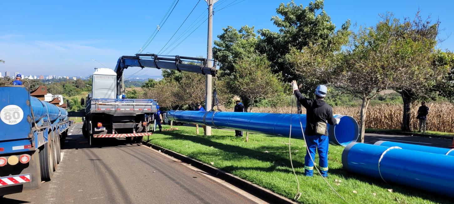 Semae já executou mais de 2 km de adutora que vai levar mais água para as regiões Norte e Leste: 150 mil pessoas beneficiadas