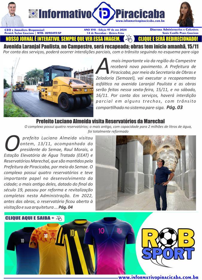 Avenida Laranjal Paulista será recapeada...