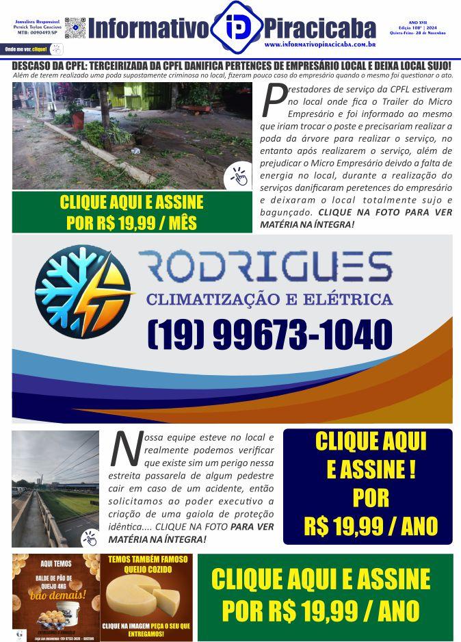 DESCASO DA CPFL: TERCEIRIZADA DA CPFL DANIFICA PERTENCES DE EMPRESÁRIO LOCAL E DEIXA LOCAL SUJO!