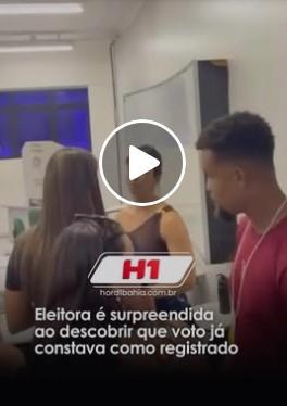 Eleitora chega para votar e já constava seu voto na urna