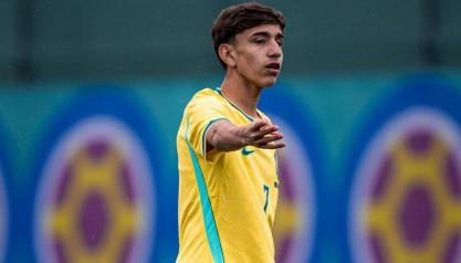 Joia do Santos soma dez participações em gols e avança com Brasil em torneio sub-15