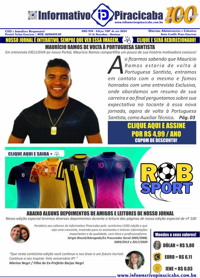 MAURÍCIO RAMOS DE VOLTA À PORTUGUESA SANTISTA