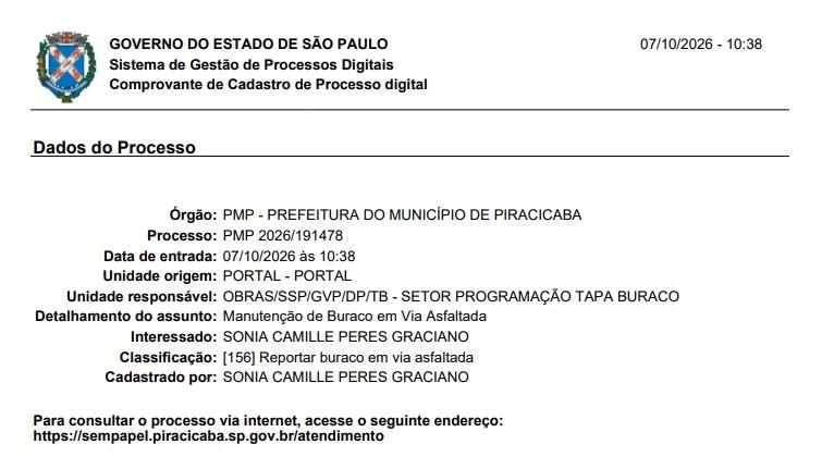 Solicitação Concluída no 156
