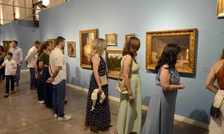 Abertura da exposição Caipiras reúne artistas e representantes da Pinacoteca do Estado