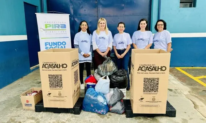  Campanha do Agasalho já arrecadou 6 toneladas de peças de inverno; doações seguem até 31/07    