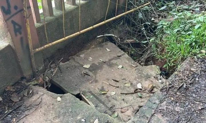 Defesa Civil interdita parte do deck do Mirante após piso ceder em Piracicaba