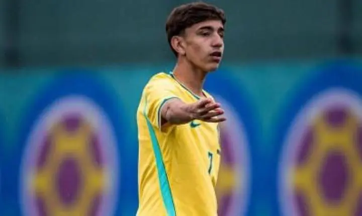 Joia do Santos soma dez participações em gols e avança com Brasil em torneio sub-15