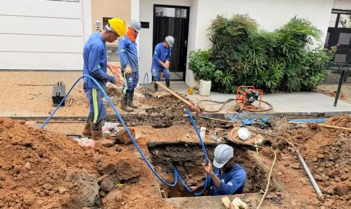 Mais água: Semae já instalou 13 quilômetros de novas tubulações em Santa Teresinha