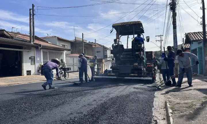  Oito bairros recebem obras de recapeamento em Piracicaba