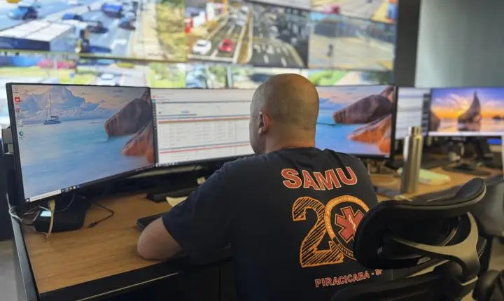 Samu atua em conjunto com Central de Inteligência Integrada para agilizar atendimento de emergências em Piracicaba