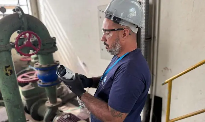 Semae inicia instalação de câmeras para reforçar segurança e proteger abastecimento de água em Piracicaba