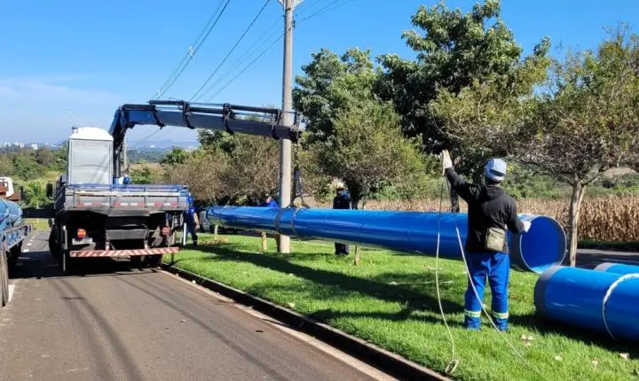 Semae já executou mais de 2 km de adutora que vai levar mais água para as regiões Norte e Leste: 150 mil pessoas beneficiadas