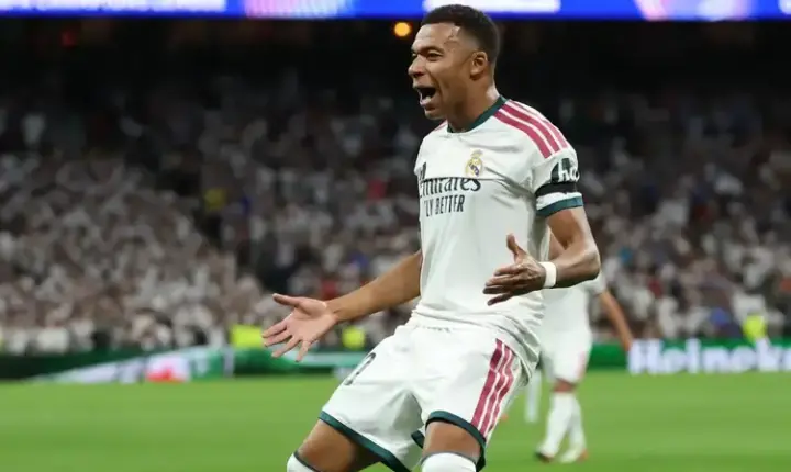 Mbappé iguala recorde, e Real Madrid vence na estreia da Champions